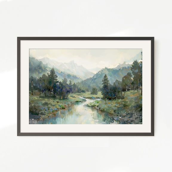 Pacific Northwest Art designed as Airbnb Art- Sage and Rose Prints