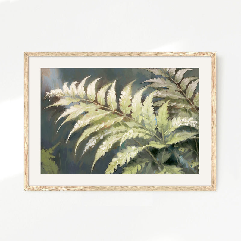 Fern Forest Leaf Botanical Art No2 - Sage and Rose Prints
