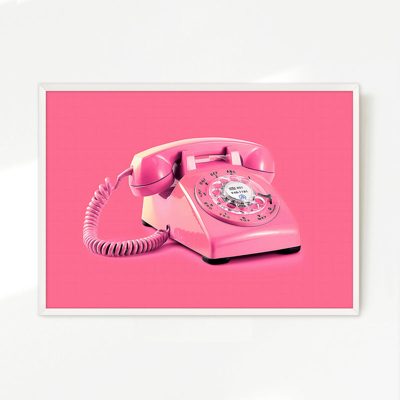 Pink Wall Art Retro Photo 01-1x - Sage and Rose Prints