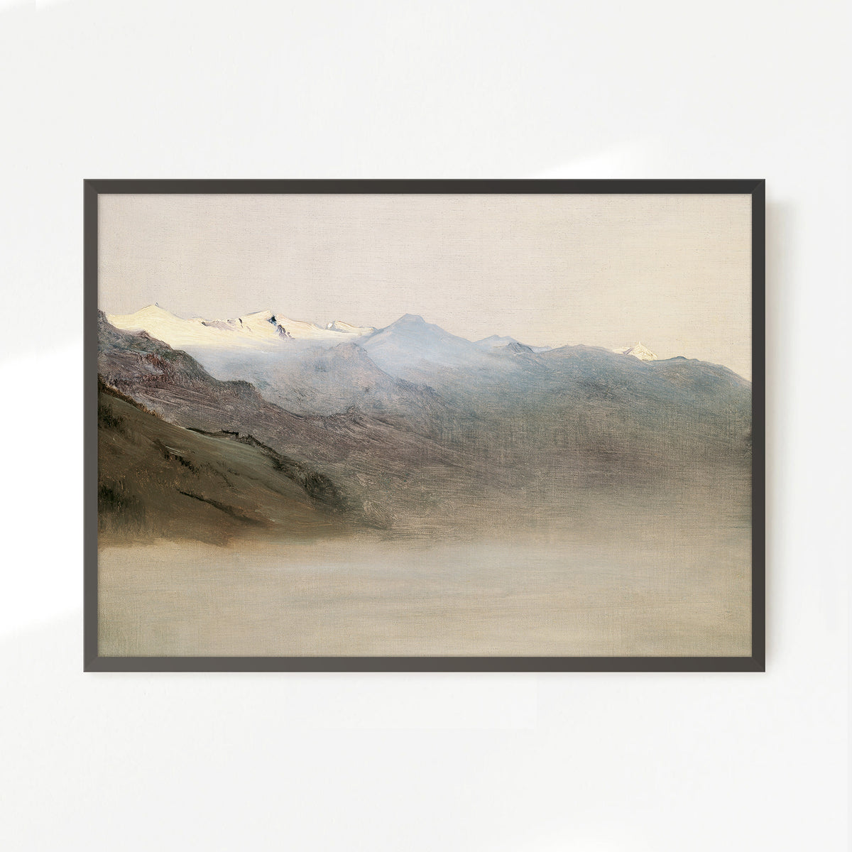 Muted Mountain Painting No2 - Sage and Rose Prints