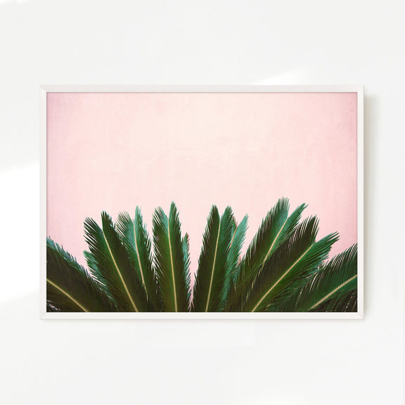 Tropical Leaves and Soft Pink - Sage and Rose Prints