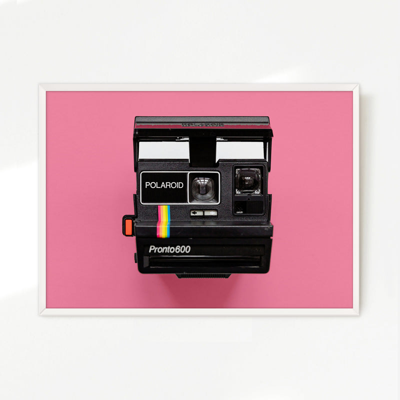 Retro Pink Camera Print - Sage and Rose Prints