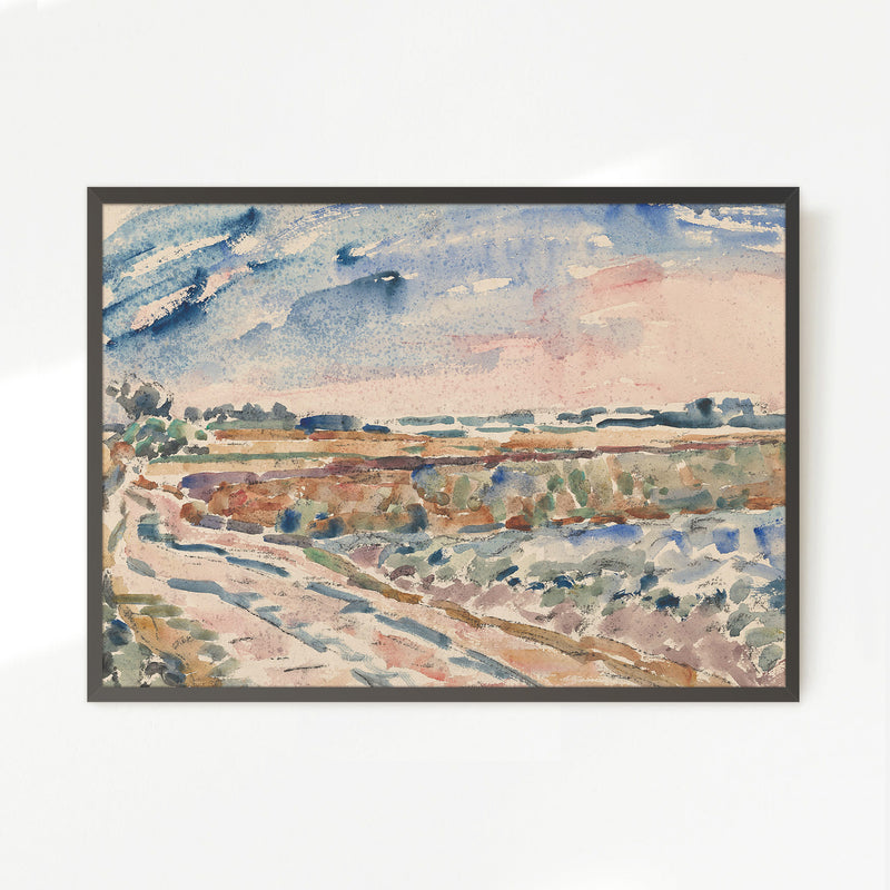 Impressionist Field of Colors - Sage and Rose Prints