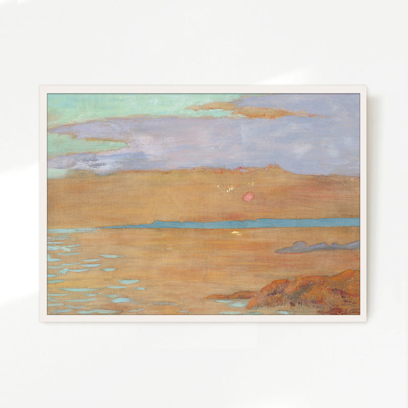 Abstract Landscape in Terracotta and Purple - Sage and Rose Prints