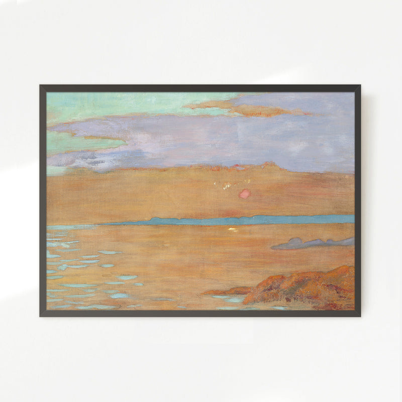 Abstract Landscape in Terracotta and Purple - Sage and Rose Prints