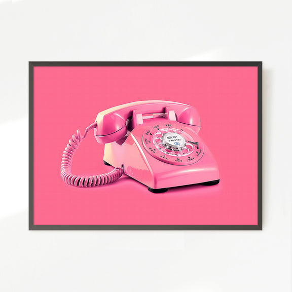 Pink Wall Art Retro Photo 01-1x - Sage and Rose Prints