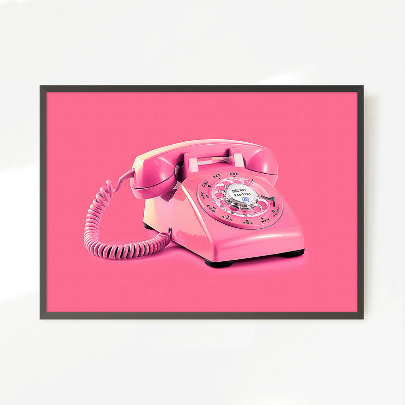 Pink Wall Art Retro Photo 01-1x - Sage and Rose Prints