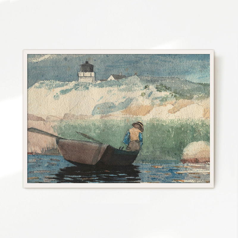 Gone Fishing Watercolor - Sage and Rose Prints