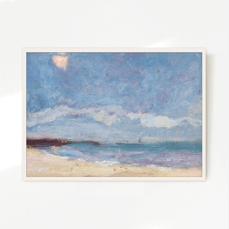 Seascape Watercolor in Periwinkle Blue - Sage and Rose Prints