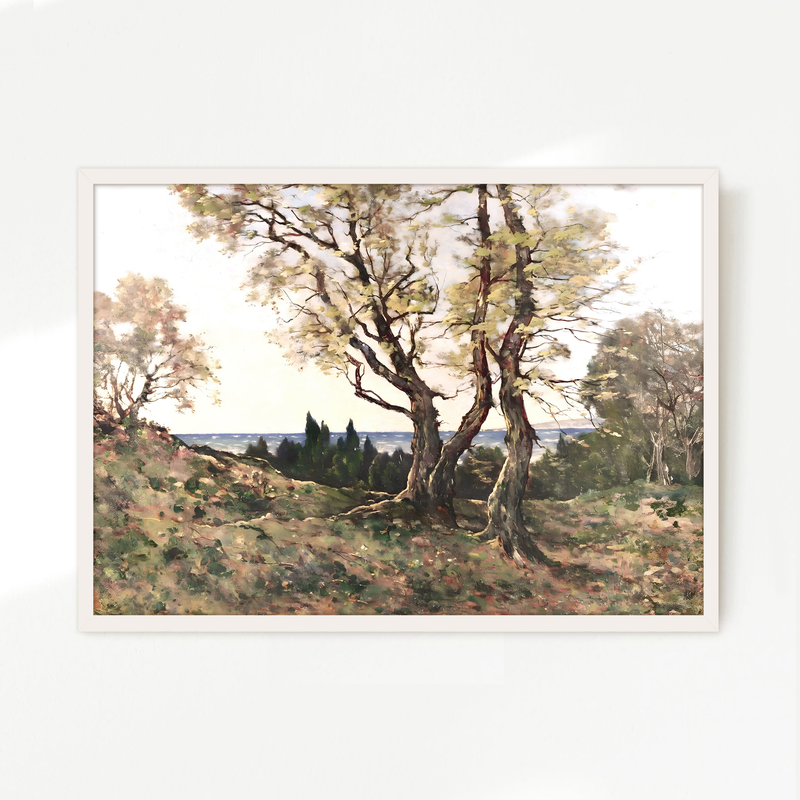 Gilded Nostalgia Trees Painting - Sage and Rose Prints