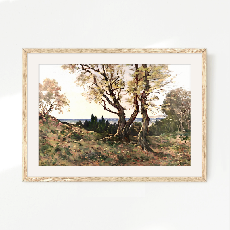 Gilded Nostalgia Trees Painting - Sage and Rose Prints