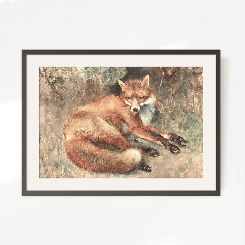 Old Masters Fox Painting - Sage and Rose Prints