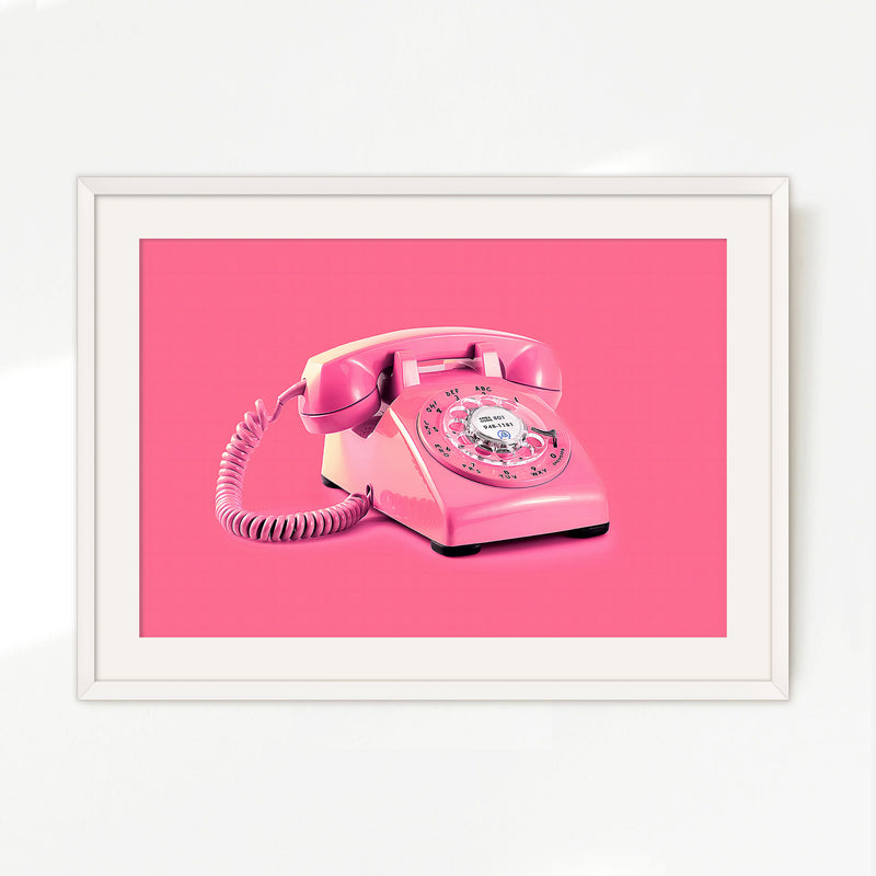 Pink Wall Art Retro Photo 01-1x - Sage and Rose Prints