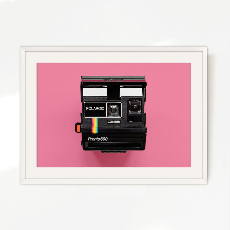 Retro Pink Camera Print - Sage and Rose Prints