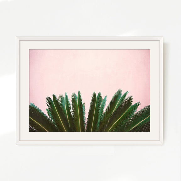 Tropical Leaves and Soft Pink - Sage and Rose Prints