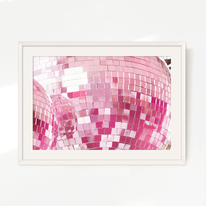 Pink Sparklecore Disco Ball Photo - Sage and Rose Prints