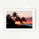 Palm Trees Silhouettes Sunset Photo No1 - Sage and Rose Prints