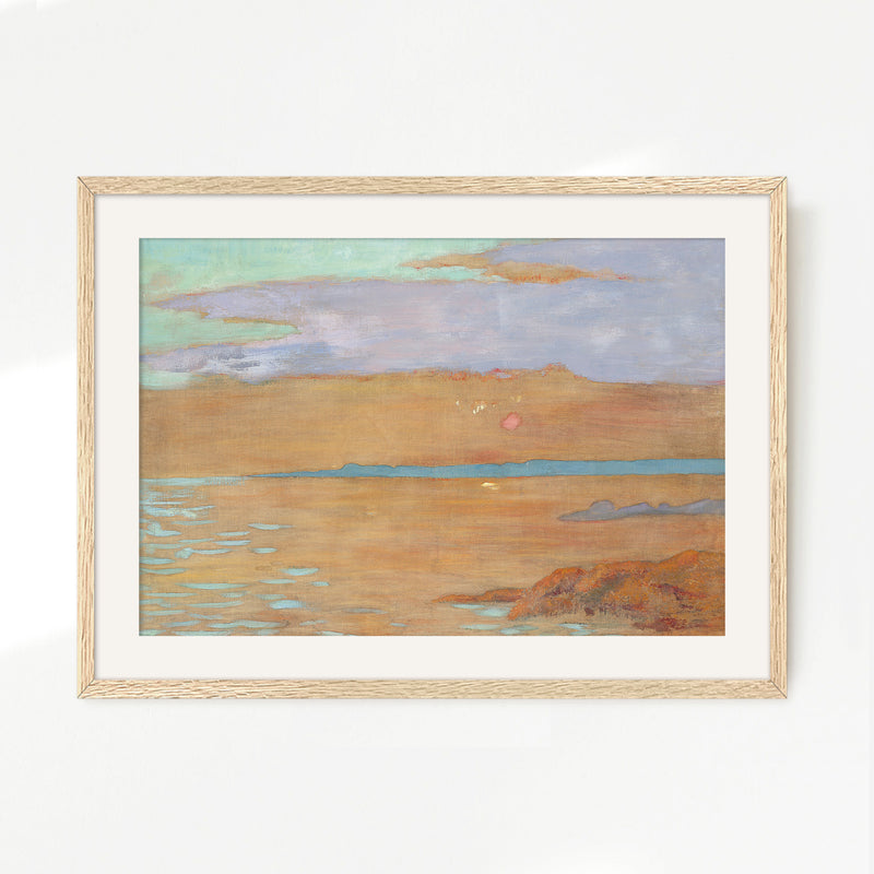 Abstract Landscape in Terracotta and Purple - Sage and Rose Prints