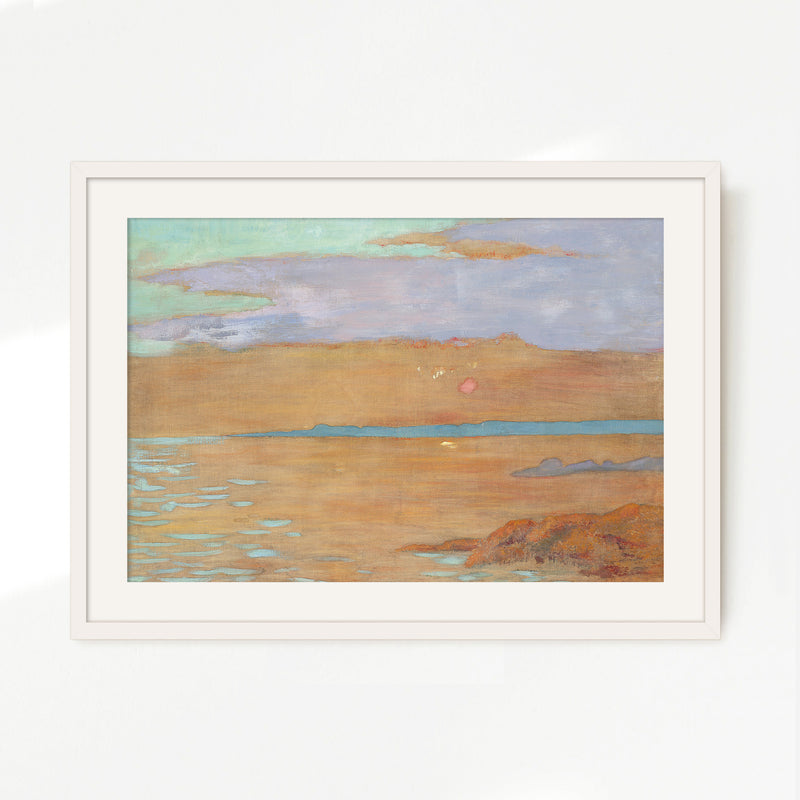 Abstract Landscape in Terracotta and Purple - Sage and Rose Prints