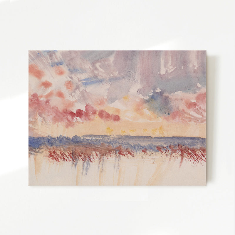 Rose Red Abstract Watercolor - Sage and Rose Prints