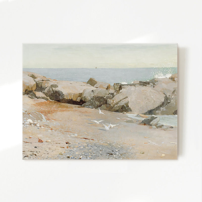 Coastline Painting 2 - Sage and Rose Prints