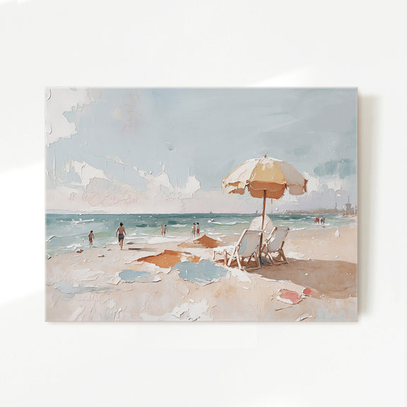 Beach Painting 25-1x - Sage and Rose Prints