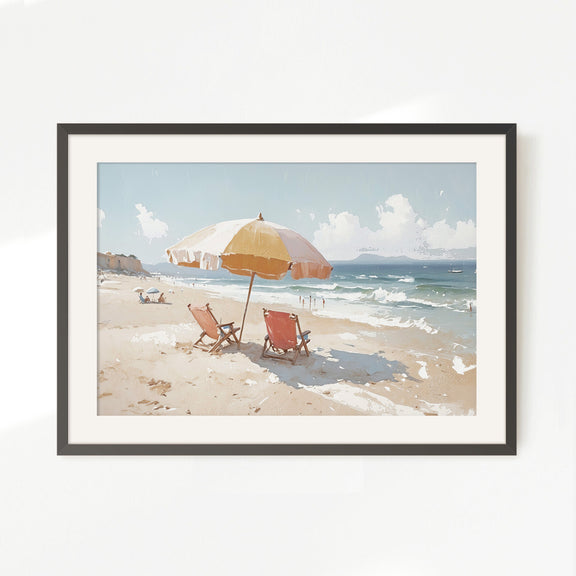 Beach Painting 26-1x - Sage and Rose Prints