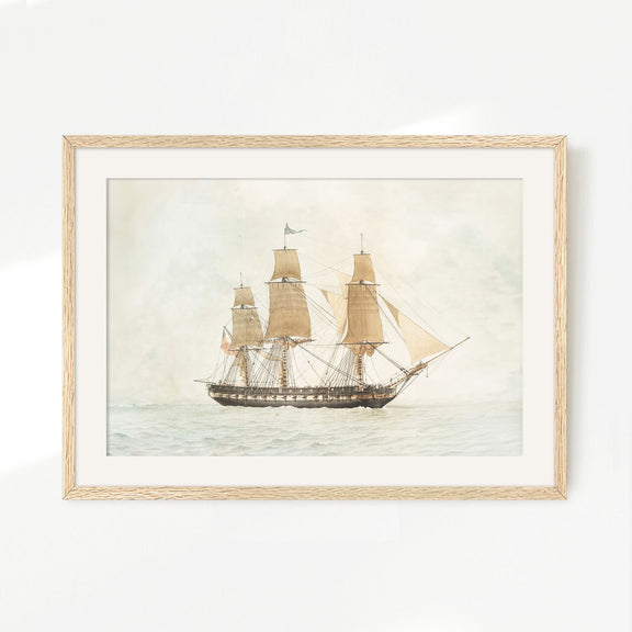 Sailboat Painting 21-1x - Sage and Rose Prints