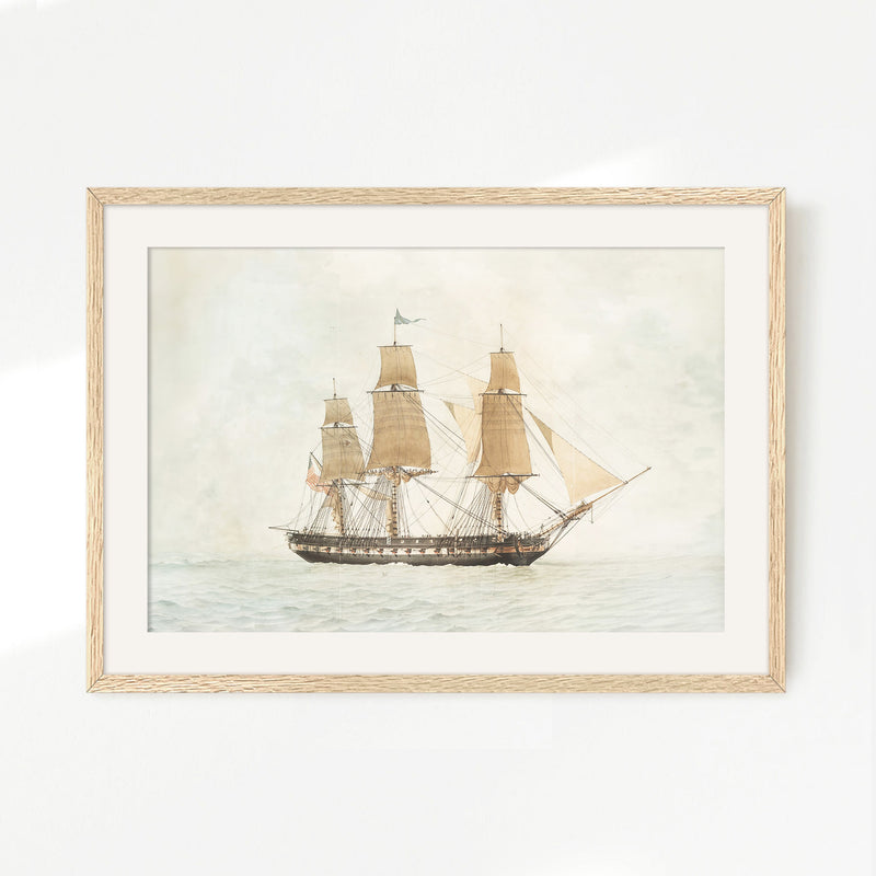 Sailboat Prints No1 - Sage and Rose Prints