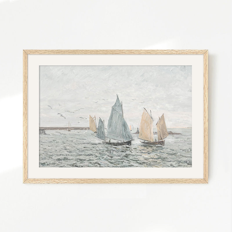 Coastal Sailboat Print 2 - Sage and Rose Prints