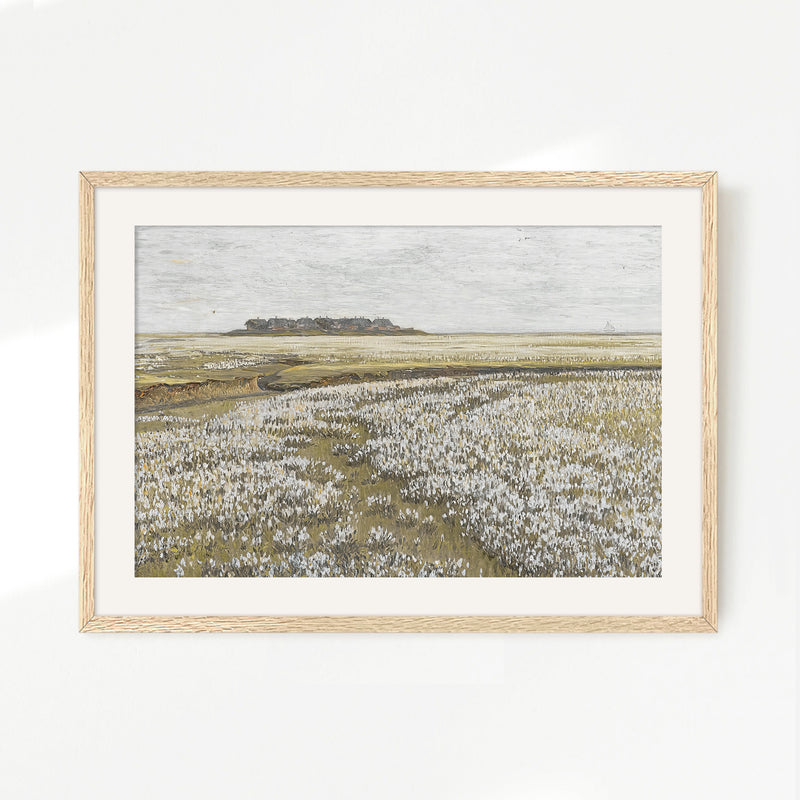 Flourishing Fields Landscape Painting No1 - Sage and Rose Prints