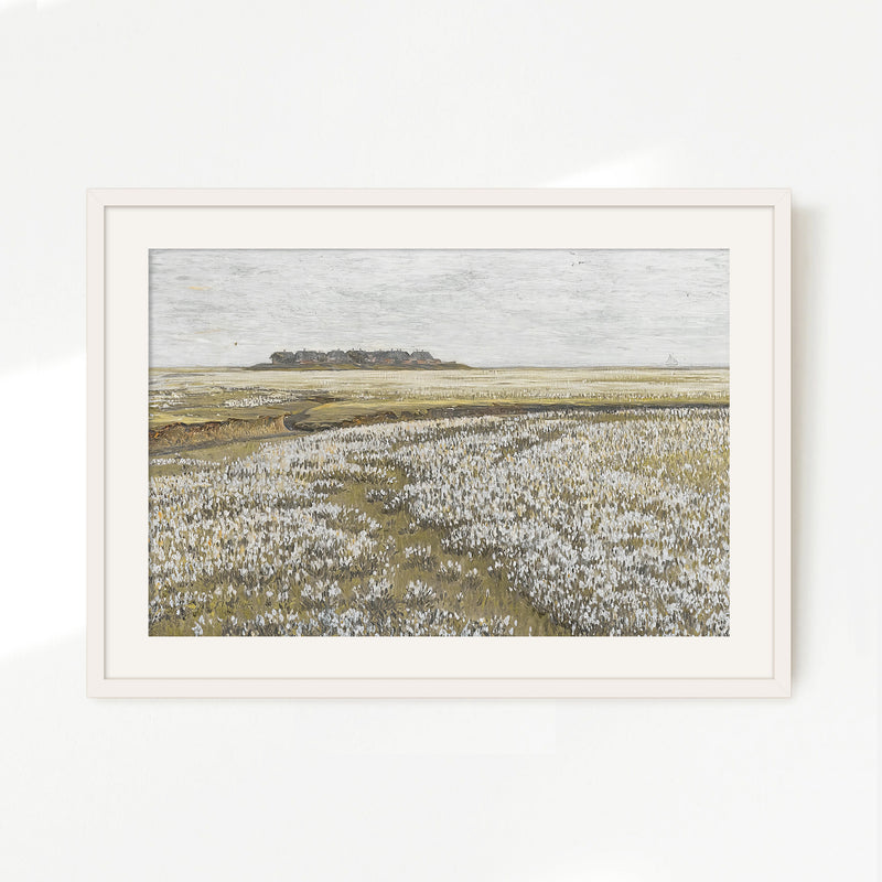 Flourishing Fields Landscape Painting No1 - Sage and Rose Prints