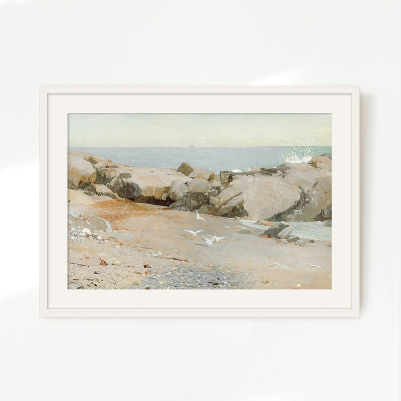 Coastline Painting 2 - Sage and Rose Prints