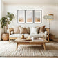 Bright Desert Landscape Triptych - Sage and Rose Prints