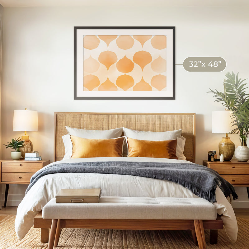 Soft Wash Orange Pattern - Sage and Rose Prints