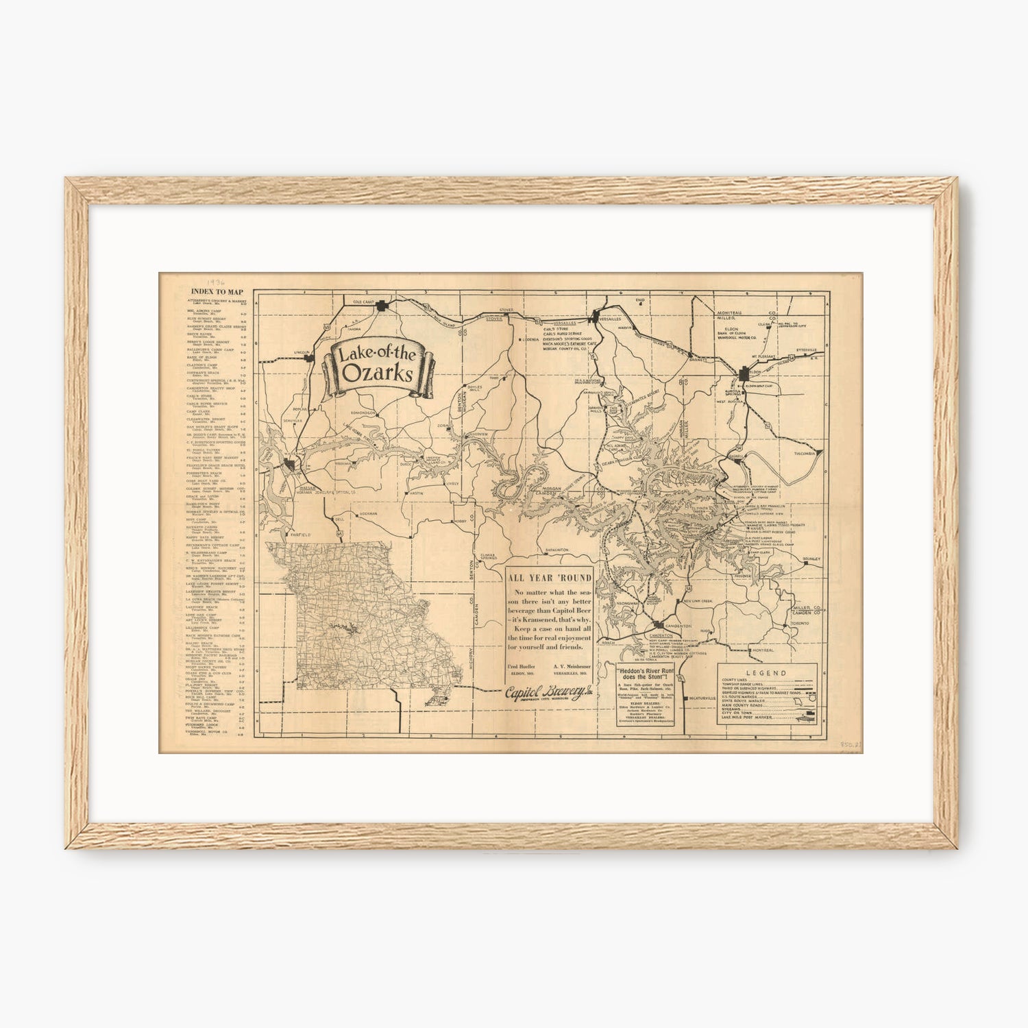 Ozarks Map Illustration