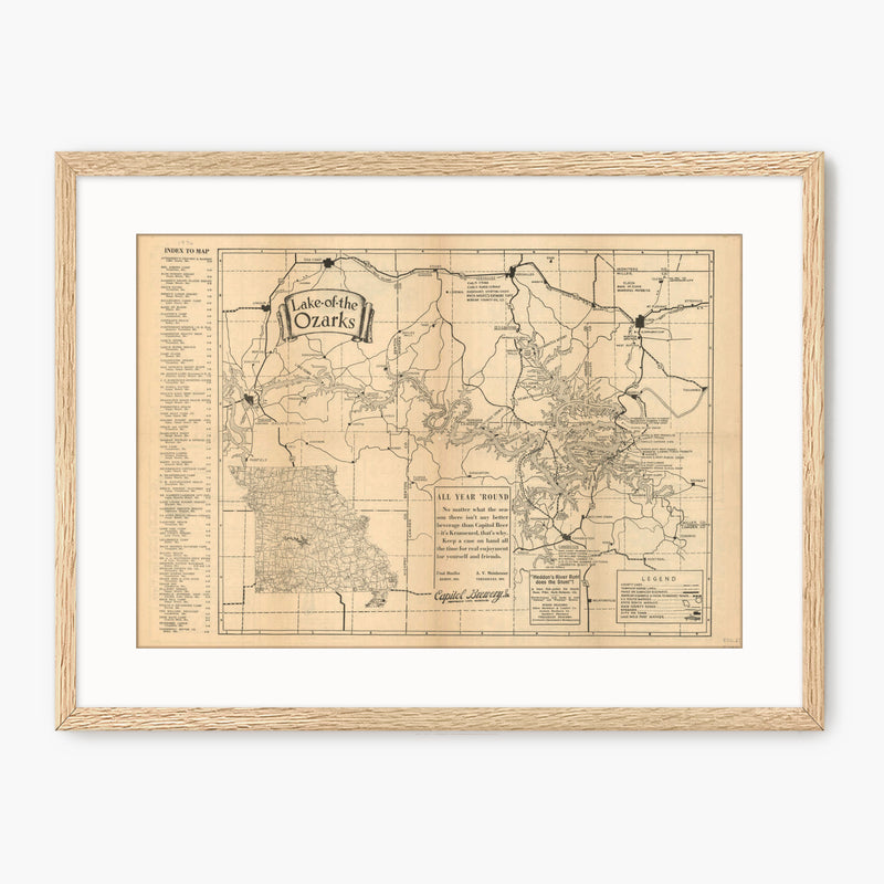 Ozarks Map Illustration