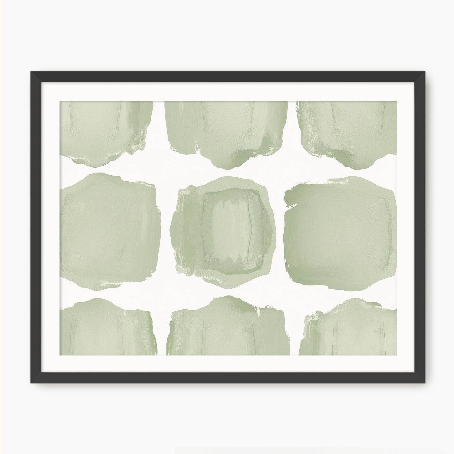 Misty Sage Pattern Art - Sage and Rose Prints