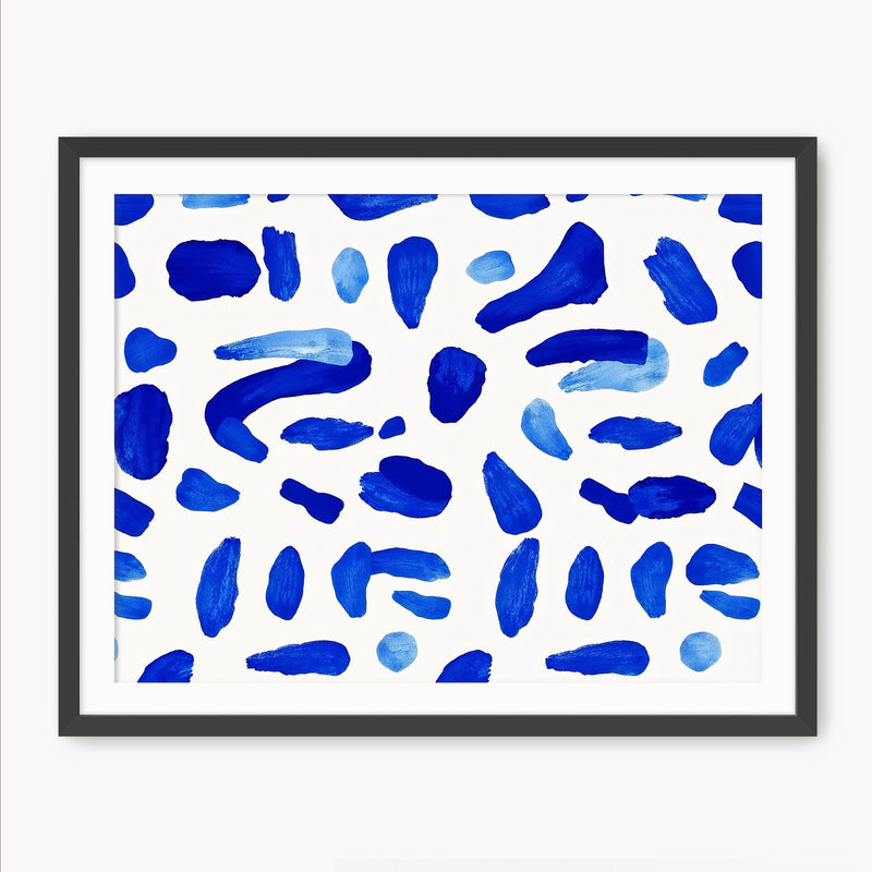 Royal Blue Abstract Pattern - Sage and Rose Prints