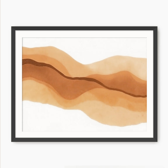 Earthy Wabi Sabi Watercolor - Sage and Rose Prints