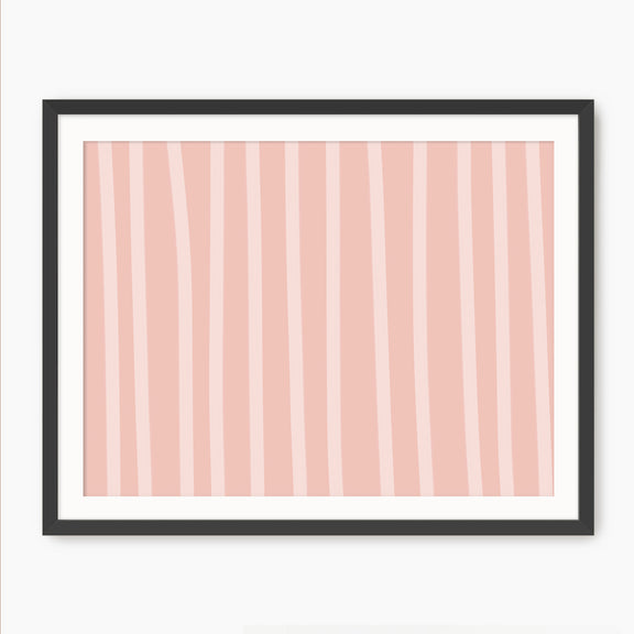 Warm Pink Minimalist Line Art - Sage and Rose Prints