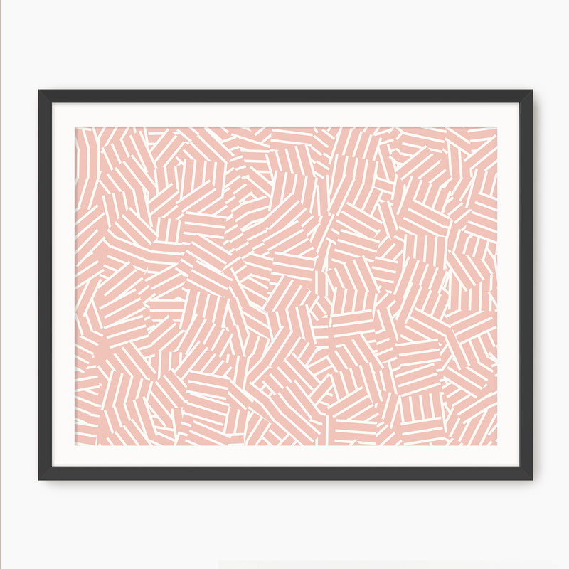Maximalist Hash Pattern - Sage and Rose Prints