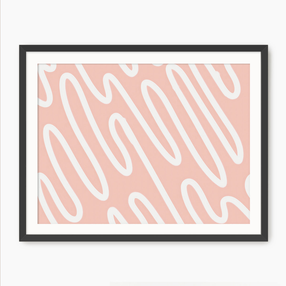 Pink Organic Line Art - Sage and Rose Prints