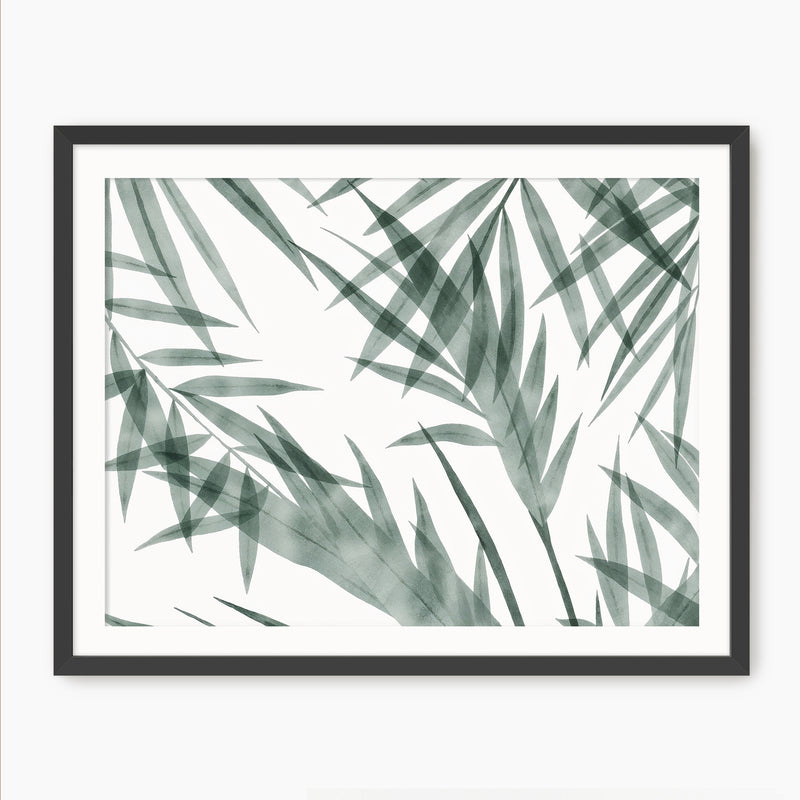 Palm Watercolor Print - Sage and Rose Prints