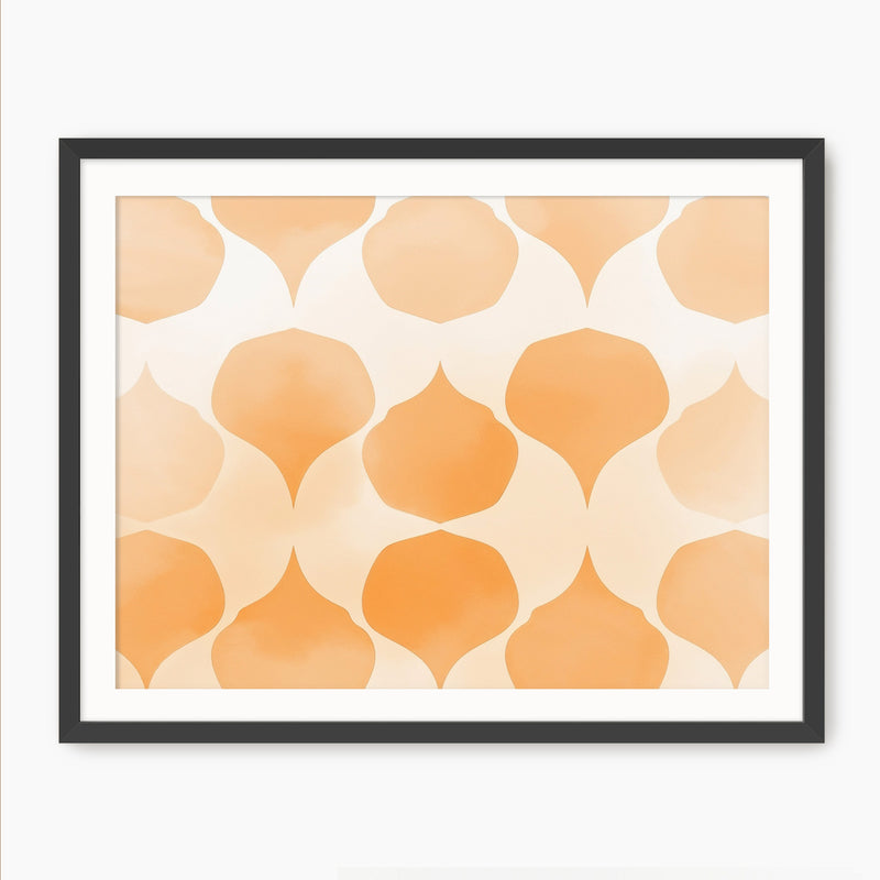 Soft Wash Orange Pattern - Sage and Rose Prints