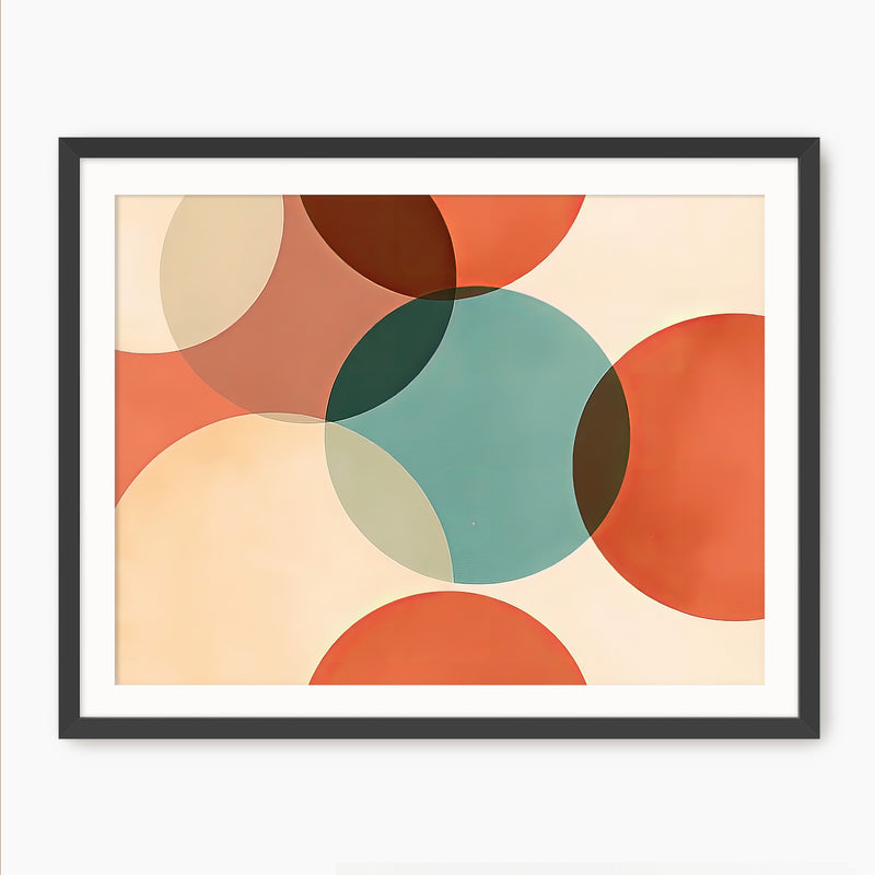 Vibrant Mid Century Print - Sage and Rose Prints