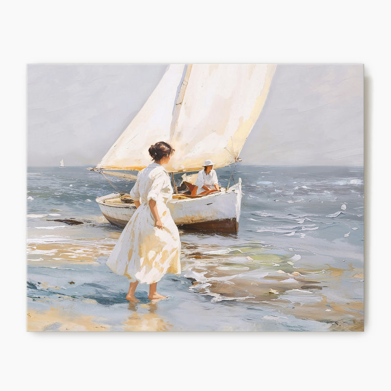 Sailboat Painting - Sage and Rose Prints