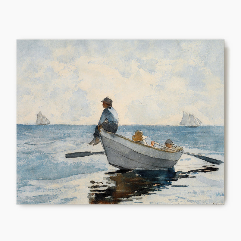 Meditative Ocean Scene No2 - Sage and Rose Prints