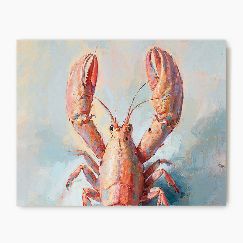 Lobster Impressionist Painting - Sage and Rose Prints