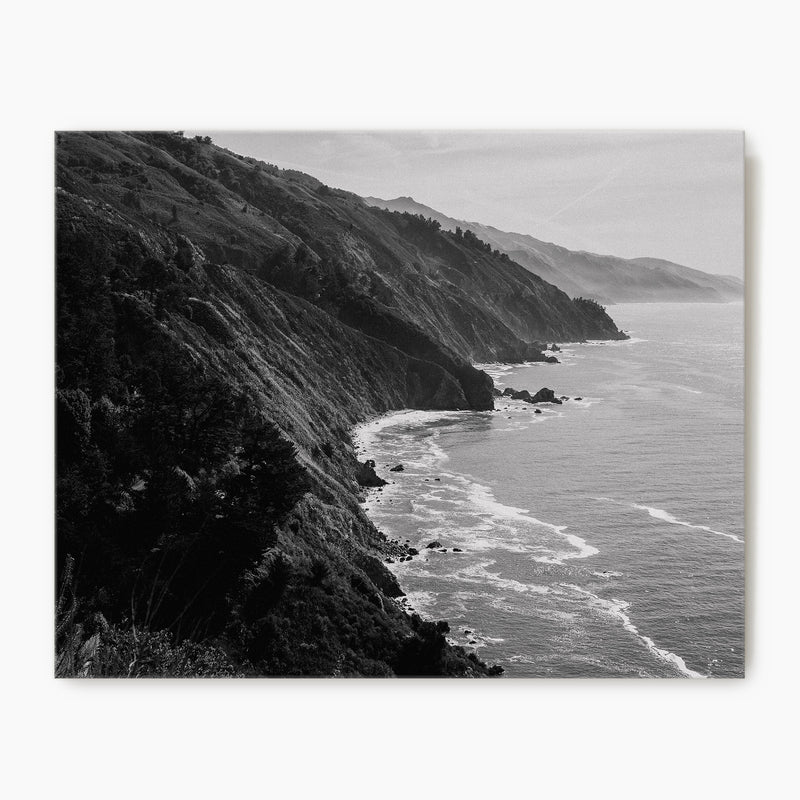 Big Sur Black and White Photo - Sage and Rose Prints
